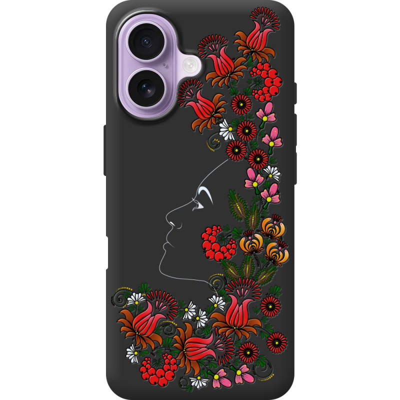 Чорний чохол BoxFace Apple iPhone 17 3D Ukrainian Muse