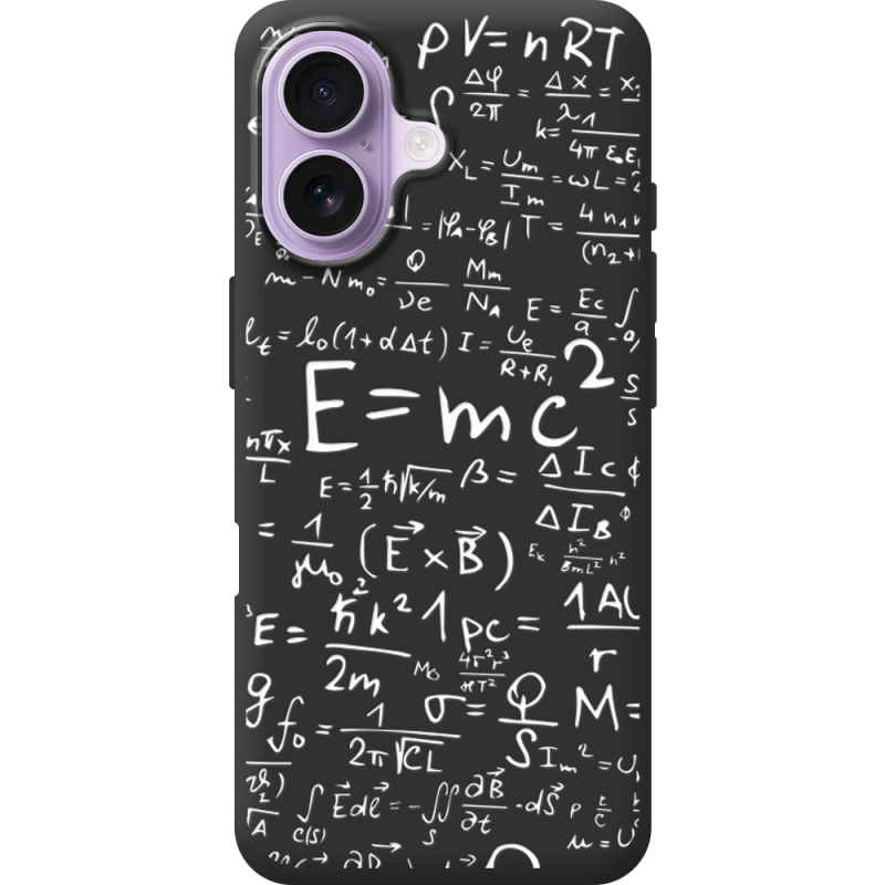 Чорний чохол BoxFace Apple iPhone 17 E=mc2