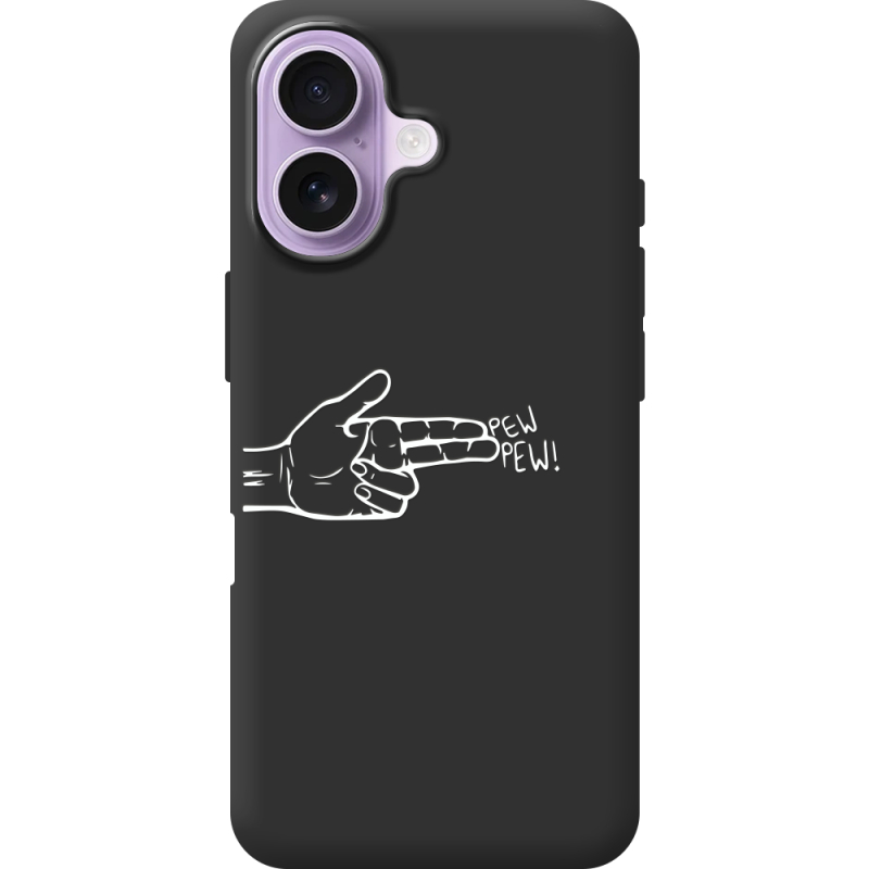 Чорний чохол BoxFace Apple iPhone 17 Pew Pew