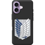Чорний чохол BoxFace Apple iPhone 17 Атака Титанов Крылья Свободы