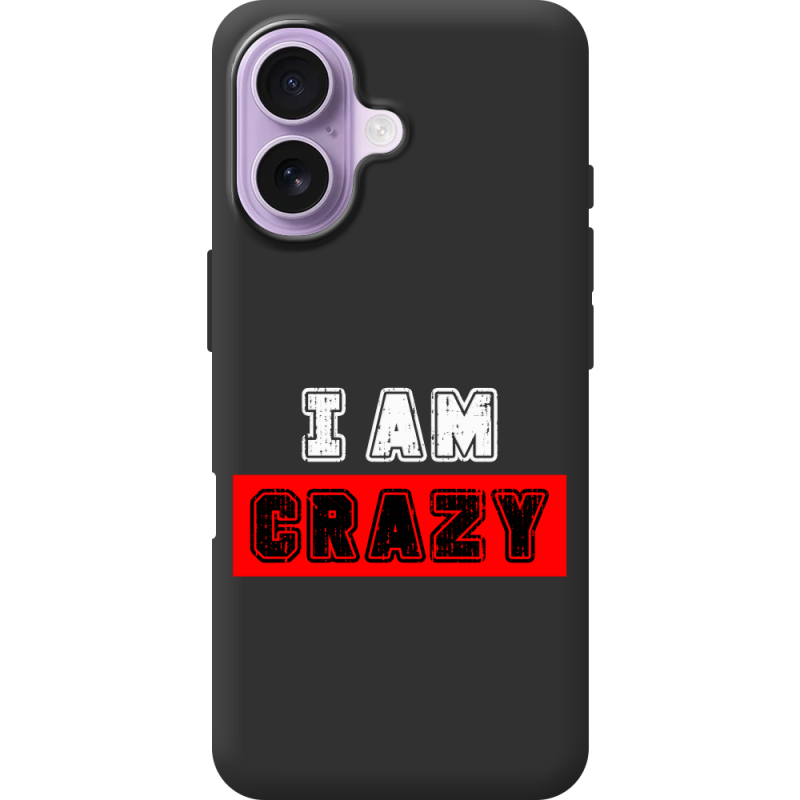 Чорний чохол BoxFace Apple iPhone 17 I'm Crazy