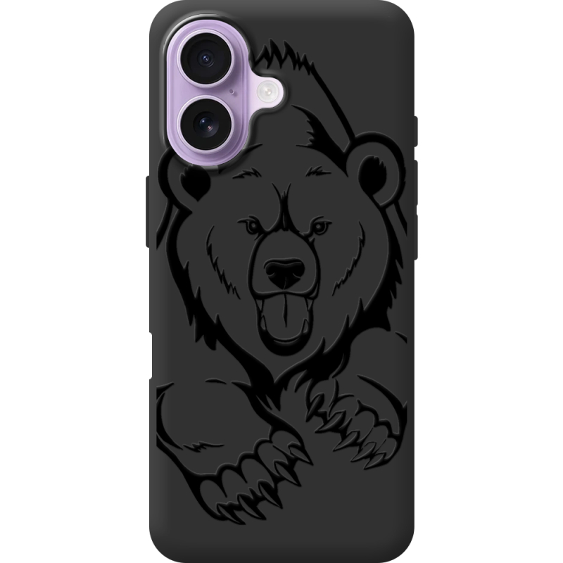 Чорний чохол BoxFace Apple iPhone 17 Grizzly Bear