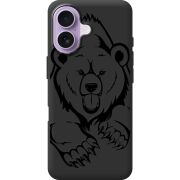 Чорний чохол BoxFace Apple iPhone 17 Grizzly Bear