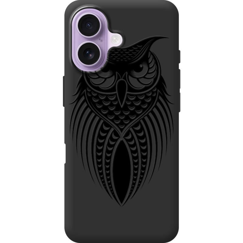 Чорний чохол BoxFace Apple iPhone 17 Owl