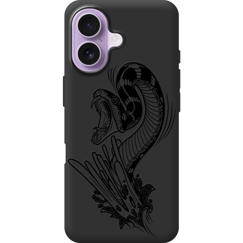 Чорний чохол BoxFace Apple iPhone 17 Snake