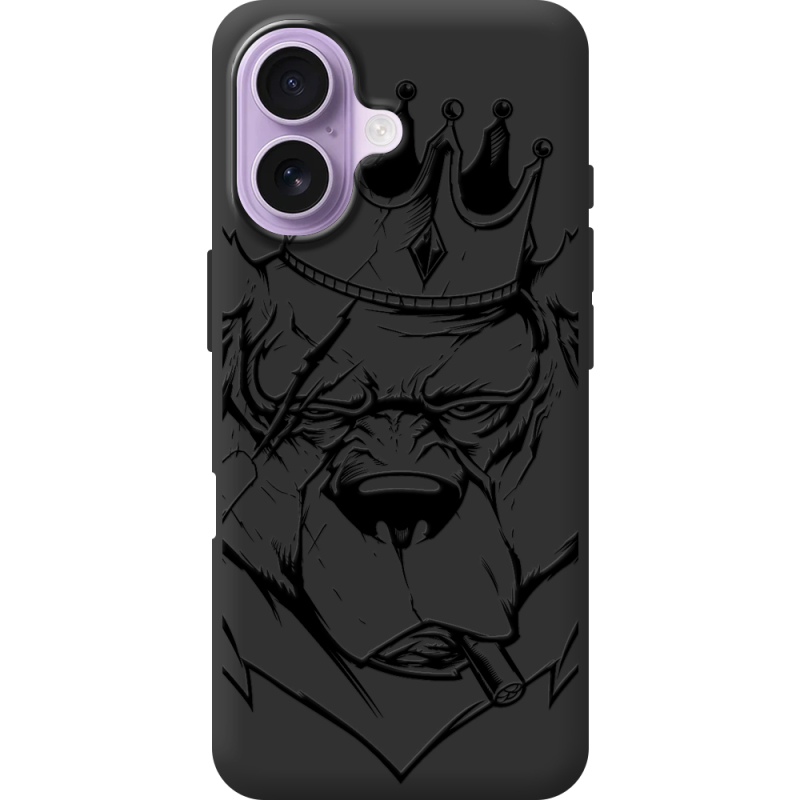 Чорний чохол BoxFace Apple iPhone 17 Bear King