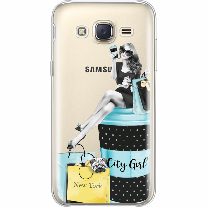 Прозрачный чехол Uprint Samsung J500H Galaxy J5 City Girl