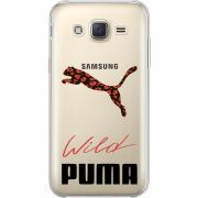 Прозрачный чехол Uprint Samsung J500H Galaxy J5 Wild Cat