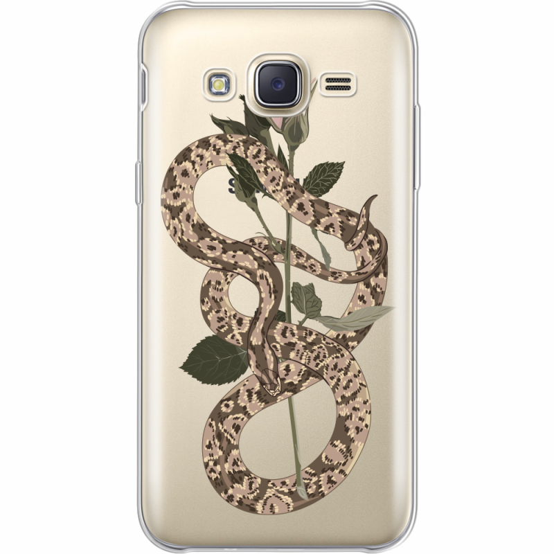 Прозрачный чехол Uprint Samsung J500H Galaxy J5 Glamor Snake