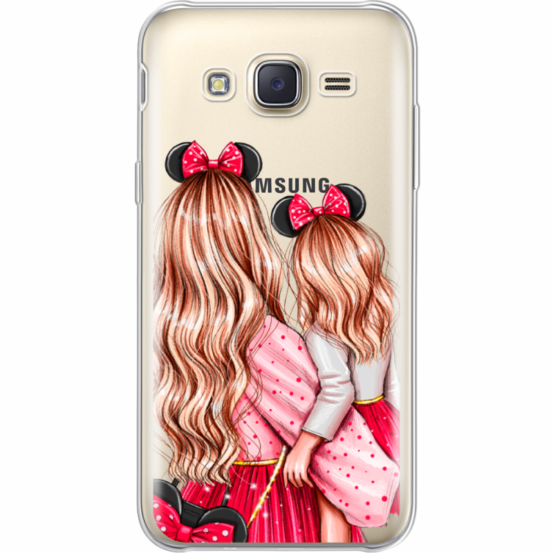Прозрачный чехол Uprint Samsung J500H Galaxy J5 Mouse Girls