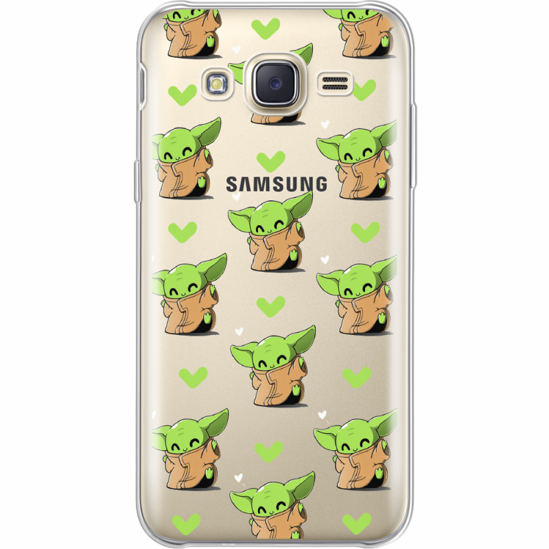 Прозрачный чехол Uprint Samsung J500H Galaxy J5 Pattern Baby Yoda