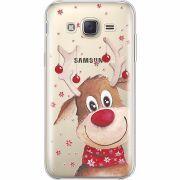 Прозрачный чехол Uprint Samsung J500H Galaxy J5 Winter Deer