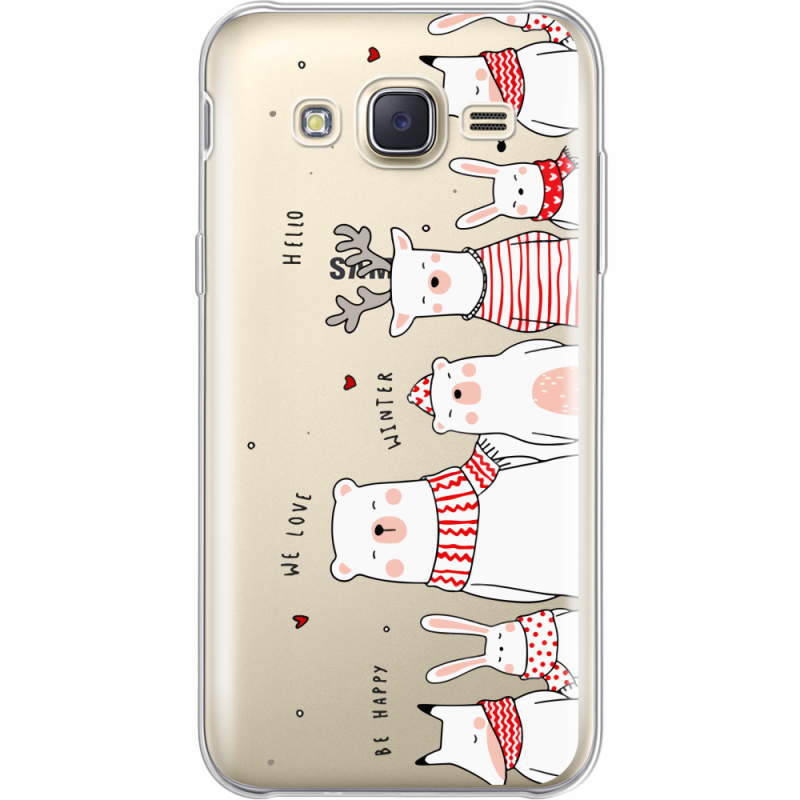 Прозрачный чехол Uprint Samsung J500H Galaxy J5 The Friendly Beasts