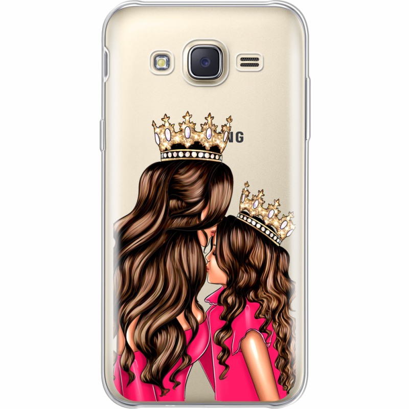 Прозрачный чехол Uprint Samsung J500H Galaxy J5 Queen and Princess