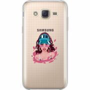 Прозрачный чехол Uprint Samsung J500H Galaxy J5 Selena Gomez