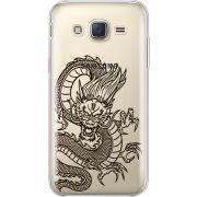 Прозрачный чехол Uprint Samsung J500H Galaxy J5 Chinese Dragon