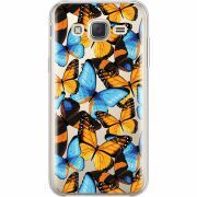 Прозрачный чехол Uprint Samsung J500H Galaxy J5 Butterfly Morpho