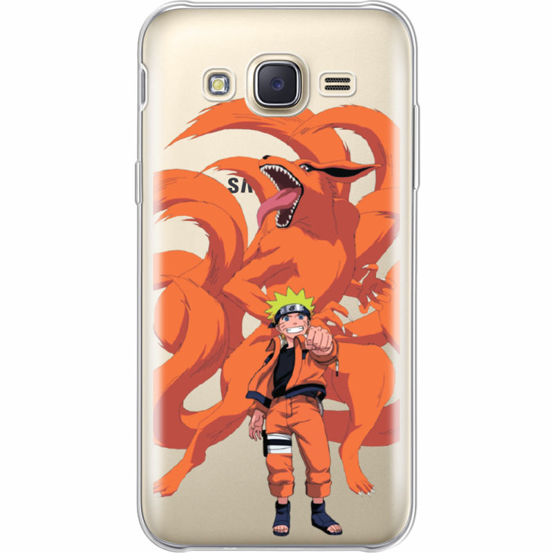 Прозрачный чехол Uprint Samsung J500H Galaxy J5 Naruto and Kurama