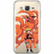 Прозрачный чехол Uprint Samsung J500H Galaxy J5 Naruto and Kurama