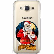Прозрачный чехол Uprint Samsung J500H Galaxy J5 Cool Santa