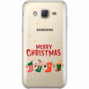 Прозрачный чехол Uprint Samsung J500H Galaxy J5 Merry Christmas