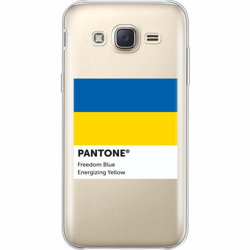 Прозрачный чехол Uprint Samsung J500H Galaxy J5 Pantone вільний синій