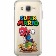 Прозрачный чехол Uprint Samsung J500H Galaxy J5 Super Mario