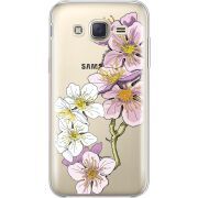 Прозрачный чехол Uprint Samsung J500H Galaxy J5 Cherry Blossom