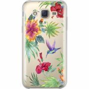 Прозрачный чехол Uprint Samsung J500H Galaxy J5 Tropical