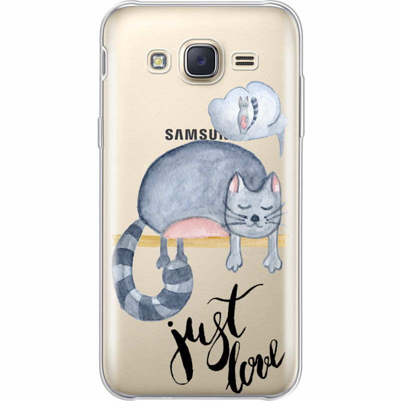 Прозрачный чехол Uprint Samsung J500H Galaxy J5 Just Love