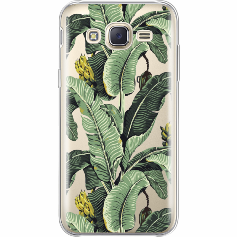 Прозрачный чехол Uprint Samsung J500H Galaxy J5 Banana Leaves