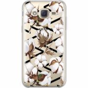 Прозрачный чехол Uprint Samsung J500H Galaxy J5 Cotton flowers