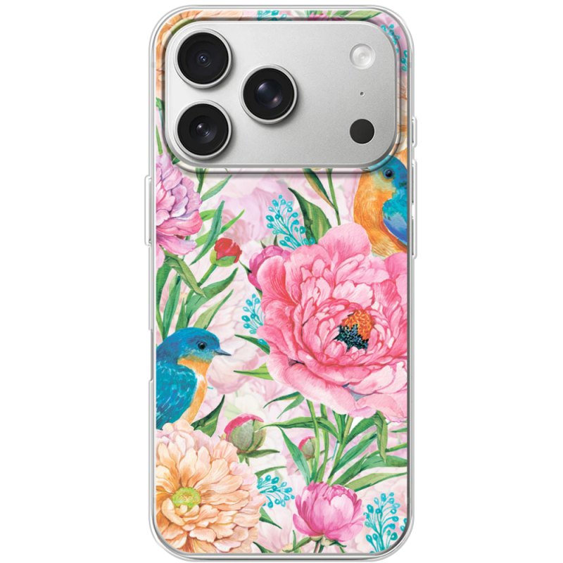 Чохол BoxFace Apple iPhone 17 Pro Birds in Flowers