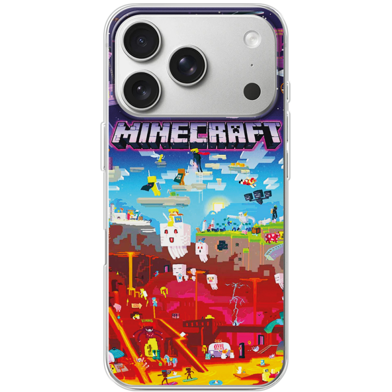 Чохол BoxFace Apple iPhone 17 Pro Minecraft World Beyond