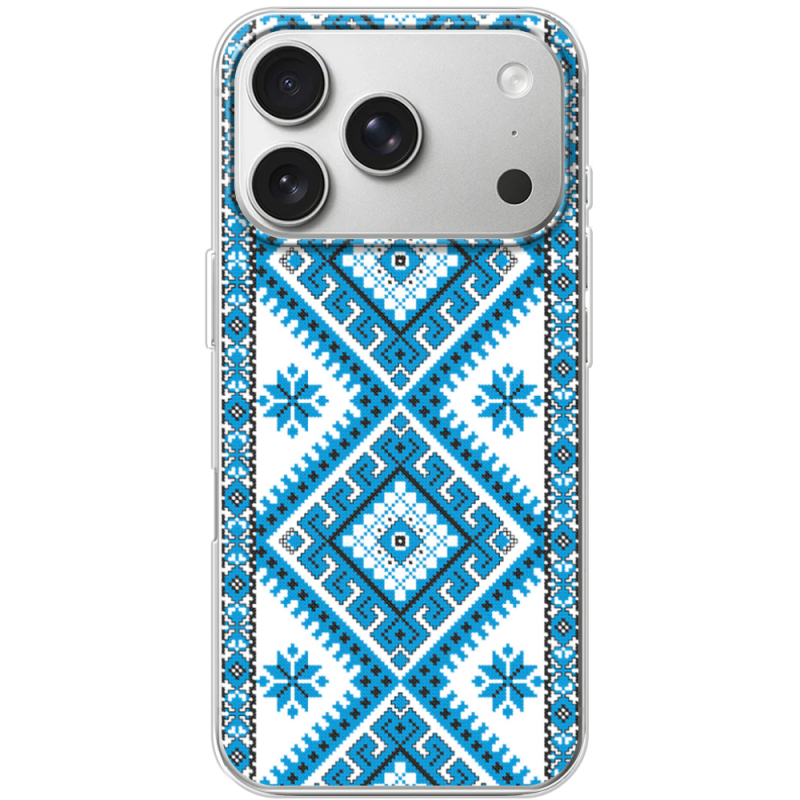 Чохол BoxFace Apple iPhone 17 Pro Блакитний Орнамент