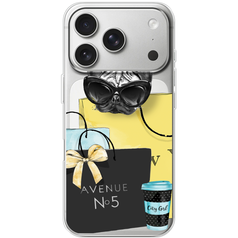 Прозорий чохол BoxFace Apple iPhone 17 Pro Fashion Pug