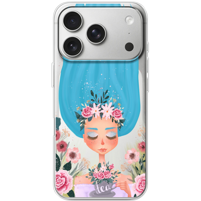 Прозорий чохол BoxFace Apple iPhone 17 Pro Blue Hair