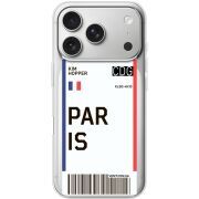 Прозорий чохол BoxFace Apple iPhone 17 Pro Ticket Paris