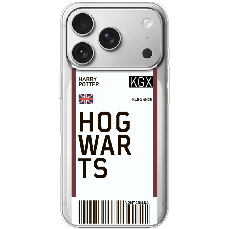 Прозорий чохол BoxFace Apple iPhone 17 Pro Ticket Hogwarts