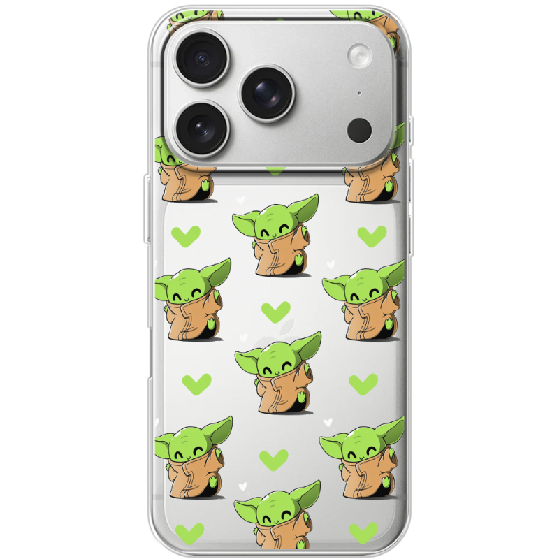 Прозорий чохол BoxFace Apple iPhone 17 Pro Pattern Baby Yoda