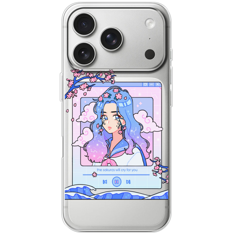Прозорий чохол BoxFace Apple iPhone 17 Pro The Sakuras Will Cry For You