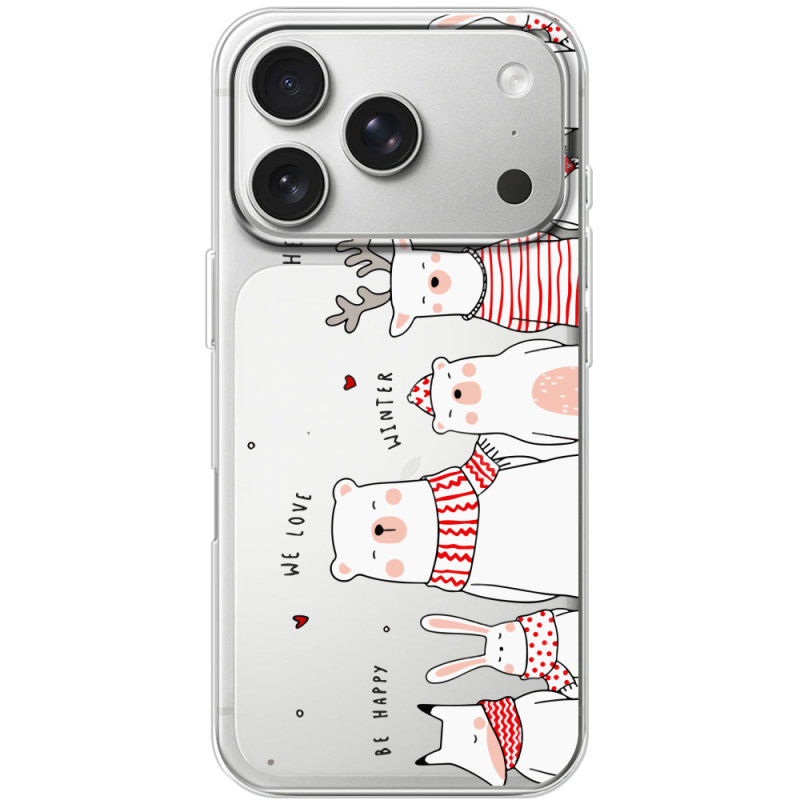 Прозорий чохол BoxFace Apple iPhone 17 Pro The Friendly Beasts