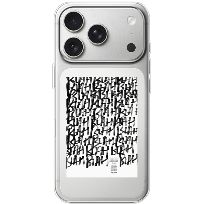 Прозорий чохол BoxFace Apple iPhone 17 Pro Blah Blah