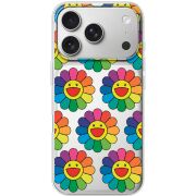 Прозорий чохол BoxFace Apple iPhone 17 Pro Hippie Flowers