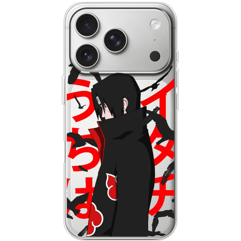 Прозорий чохол BoxFace Apple iPhone 17 Pro Учиха Итачи