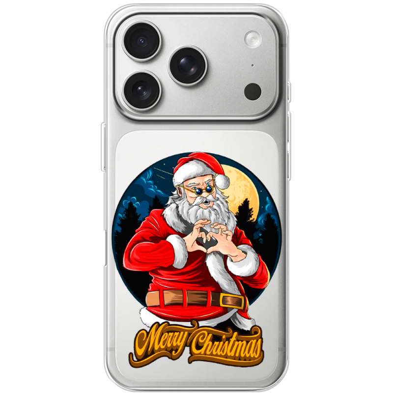 Прозорий чохол BoxFace Apple iPhone 17 Pro Cool Santa