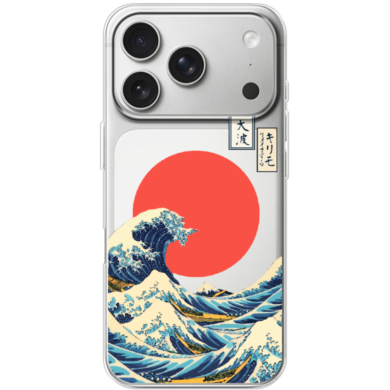 Прозорий чохол BoxFace Apple iPhone 17 Pro Большая волна в Канагаве