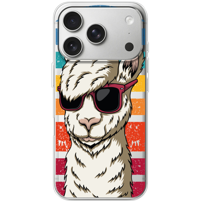 Прозорий чохол BoxFace Apple iPhone 17 Pro Стильна Лама