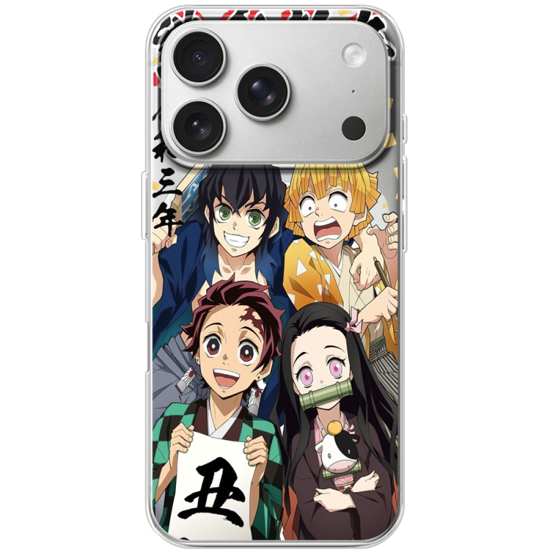 Прозорий чохол BoxFace Apple iPhone 17 Pro Незуко та друзі