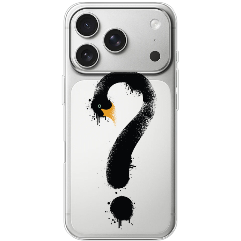 Прозорий чохол BoxFace Apple iPhone 17 Pro Swan question